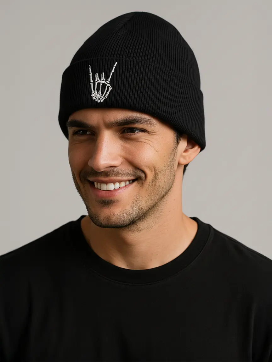 Skull Hand Beanie - Image 3