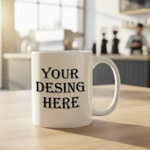 Customizable coffee mug with custom design by Heaven Proof Clothing