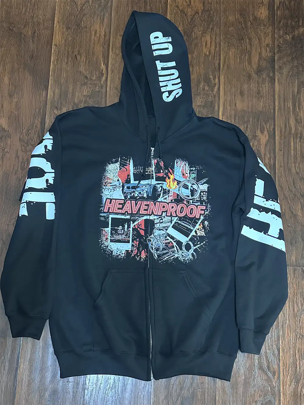 Heaven Proof Hoodie 2.0v front, graphic design