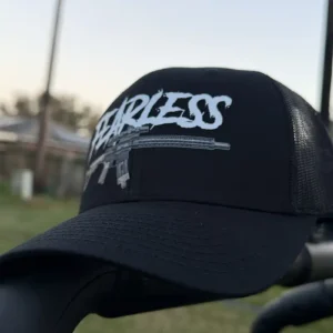 Urban Ops Fearless Cap - Black Streetwear Trucker Hat by HeavenProof